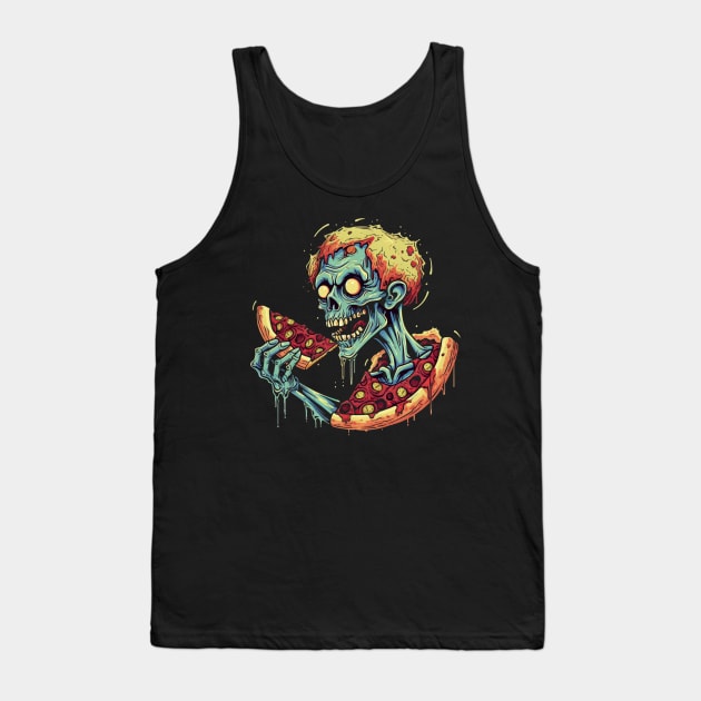 Pizza Zombie: Apocalypse Gourmet Tank Top by emblemat2000@gmail.com